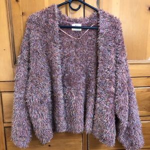 UO Pins and Needles Fluffy Oversized Cardigan